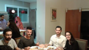 English-Speaking dinners Convidados jantando